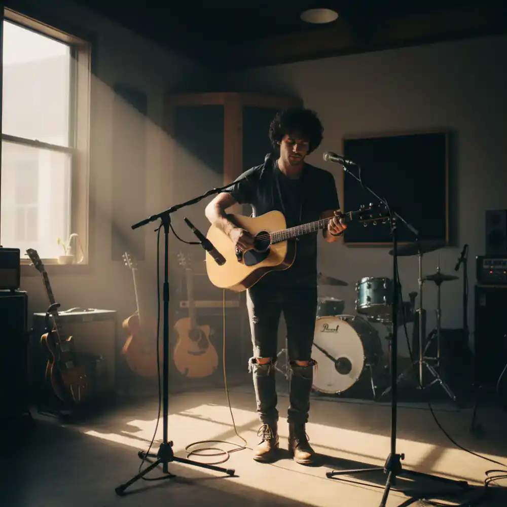 Kaelen studio session