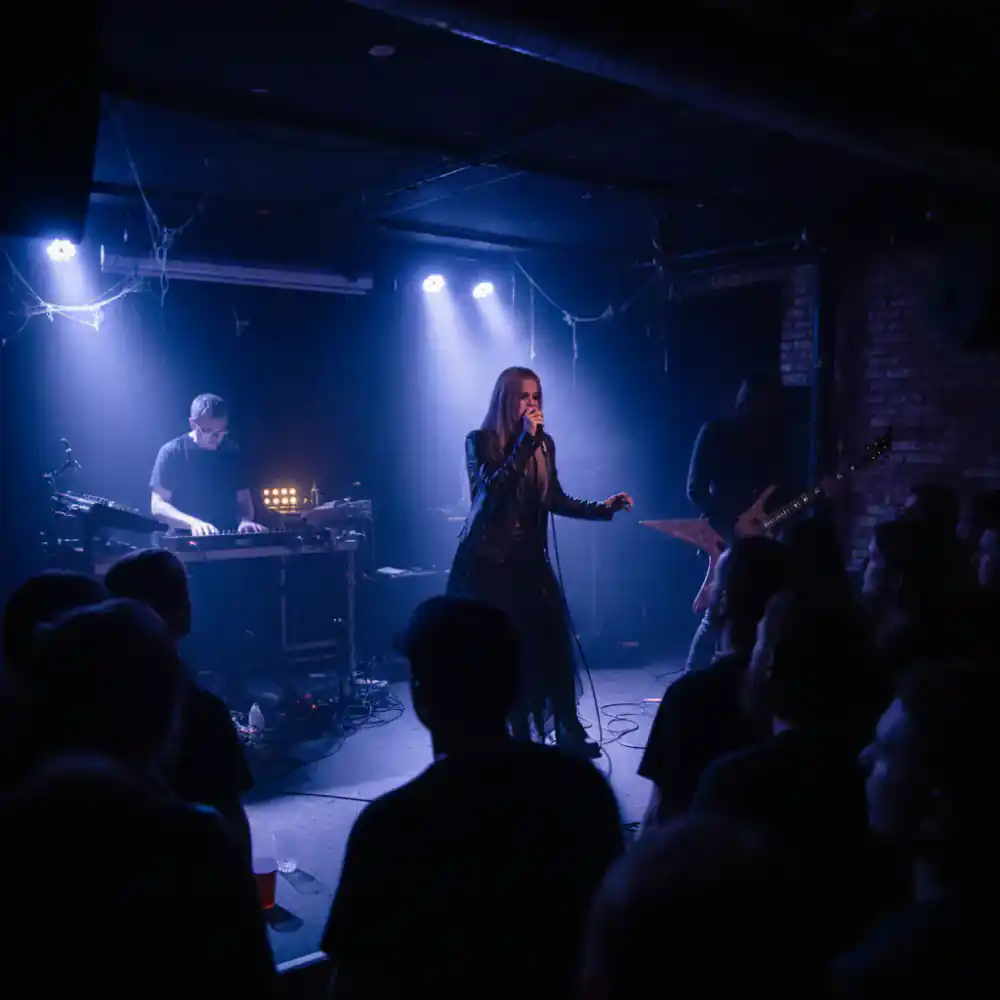 Darkwave lighting aesthetics
